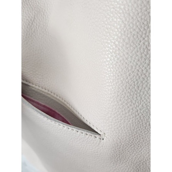 The Sak Leaf Cut Out hand bag Ojai pink lining Leather EUC Tote Embossed - Picture 10 of 16